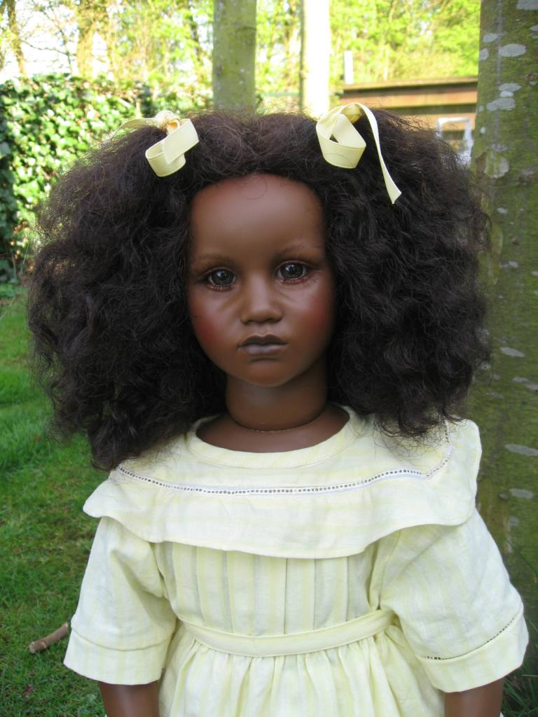 Poupée De Collection Annette Himstedt - Fatou, 60 Cm, Pieds Nus (état Parfait)